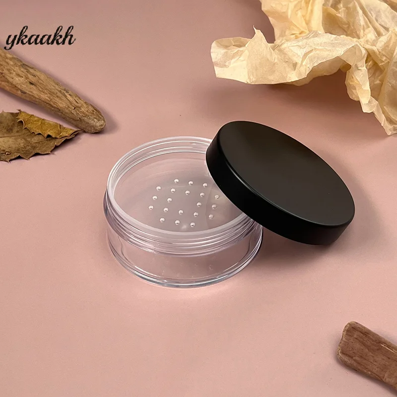 

10/20g Plastic Empty Loose Powder Jar Makeup Puff Box Sifter Container Cosmetic Pot Portable Loose Powder Box Refillable Pot