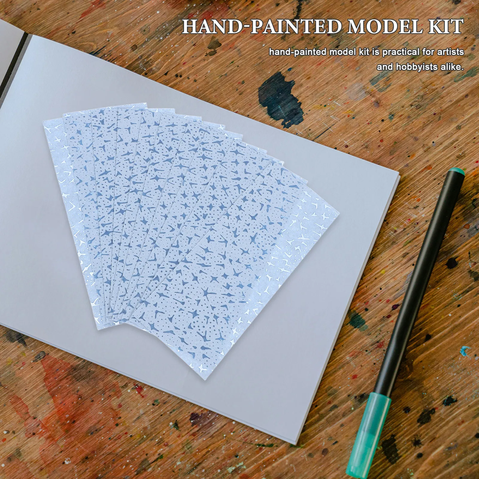 

10Pcs Paint Mixing Palette with Water-Conducting Sheet Moisturizing Tray for Acrylic Paint DIY Hand-Painted Projects Artists