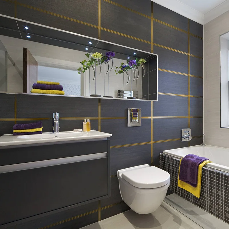 5 M Self กาวกระเบื้องสติกเกอร์กันน้ํา Wall Gap เทปปิดผนึกแถบกระเบื้องความงามตะเข็บสติกเกอร์ผนังตกแต่ง