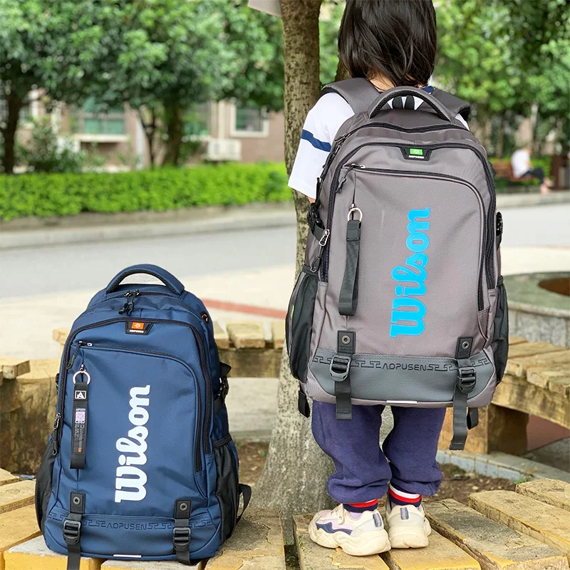 

WILSON tennis backpack flag series youth kids backpack tennis bag racket sports child backpack badminton bag babolat tennis bag