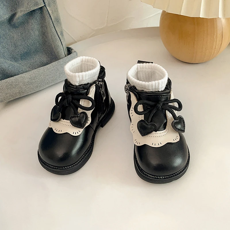 

2025 Girl New Fashion Girls Winter Boots Velvet Warm Walking Soft Ankle Boot Versatile KidsSimple Hot Selling High Quality Boot