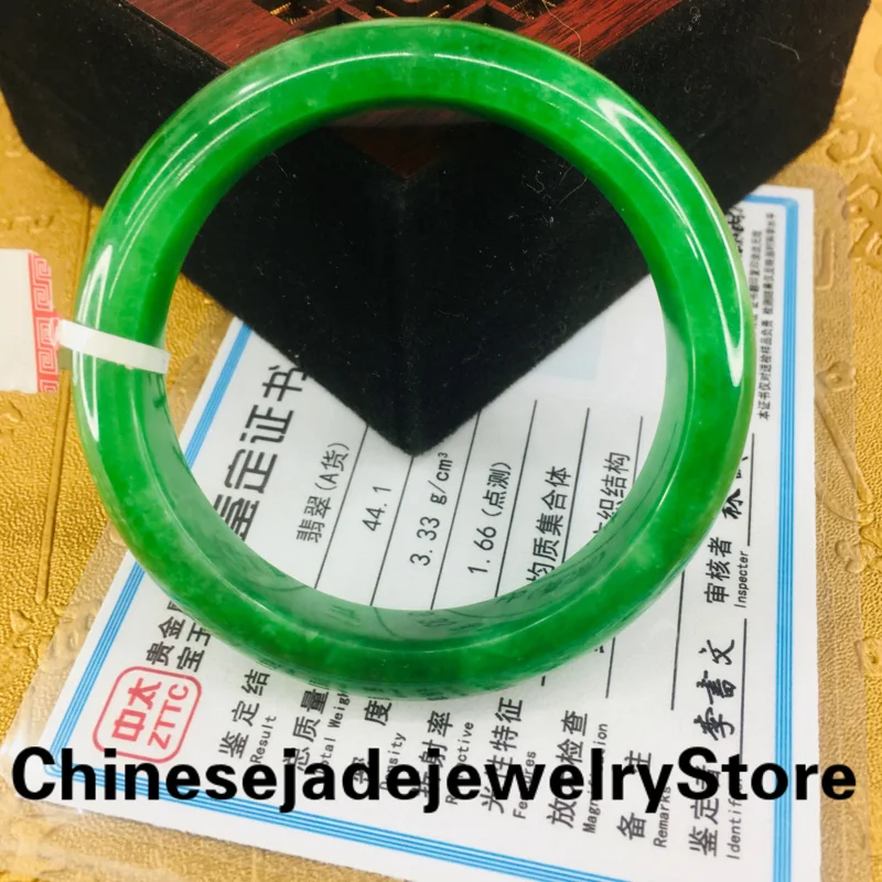 

Send Certificate Real Jades Bangles Women Men Genuine Natural Certified Jades Stone Bangle Emerald Jadeite Amulet Bracelets