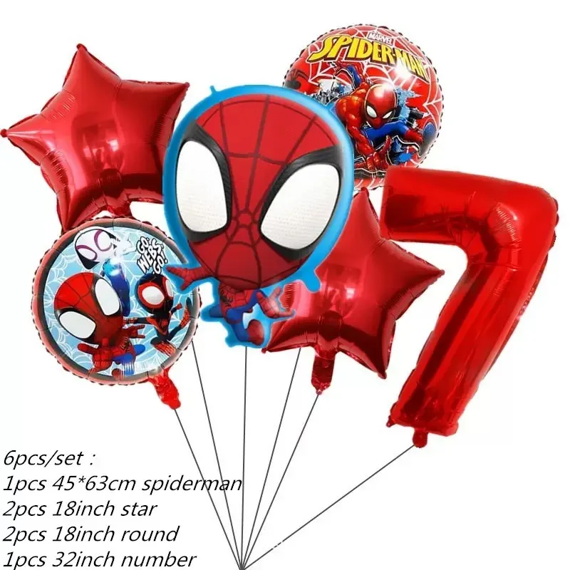 6pcs number 6