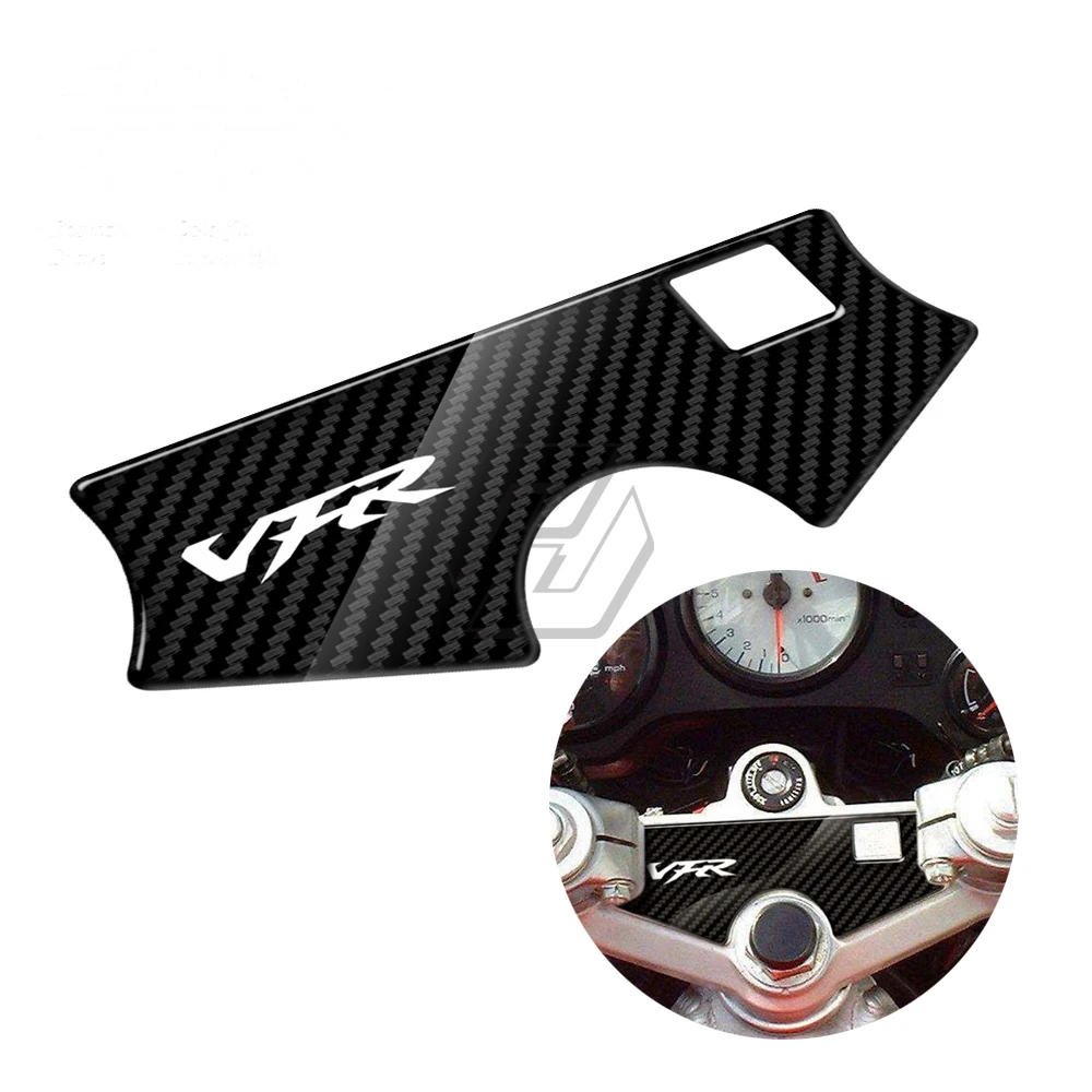 For Honda VFR 750 2011-2014 3D Carbon-look Upper Triple Yoke Defender