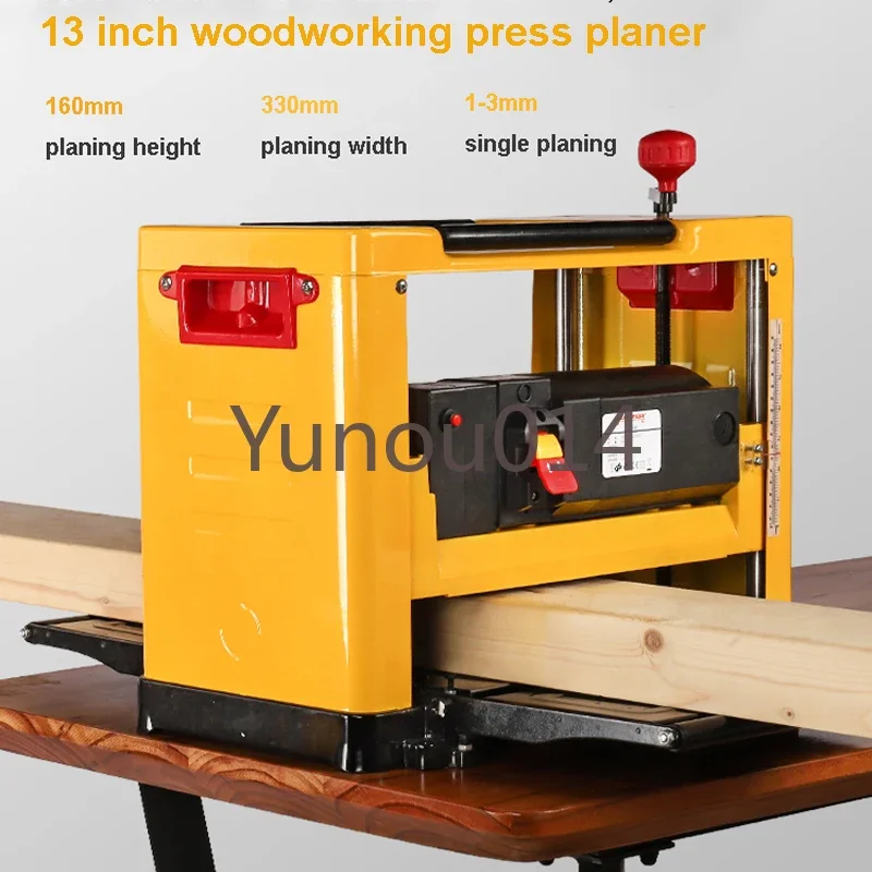 Electric Wood Thickened Planer, Portable Woodworking Planing Machine, Table Top Planer, 13 