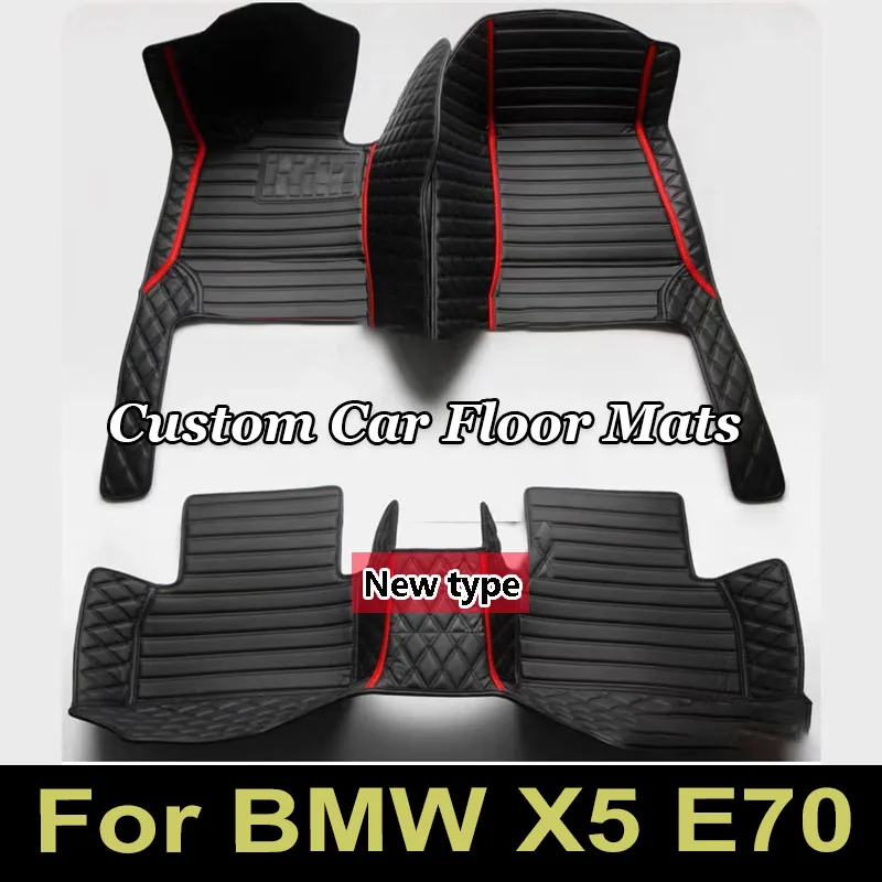 แผ่นปูพื้นรถยนต์สำหรับรถยนต์ BMW X5 E70 2006 2007 2008 2009 2010 2011 2012 2013ปีพรมอุปกรณ์เสริมรถยนต์รายละเอียดภายในรถยนต์ตามสั่ง