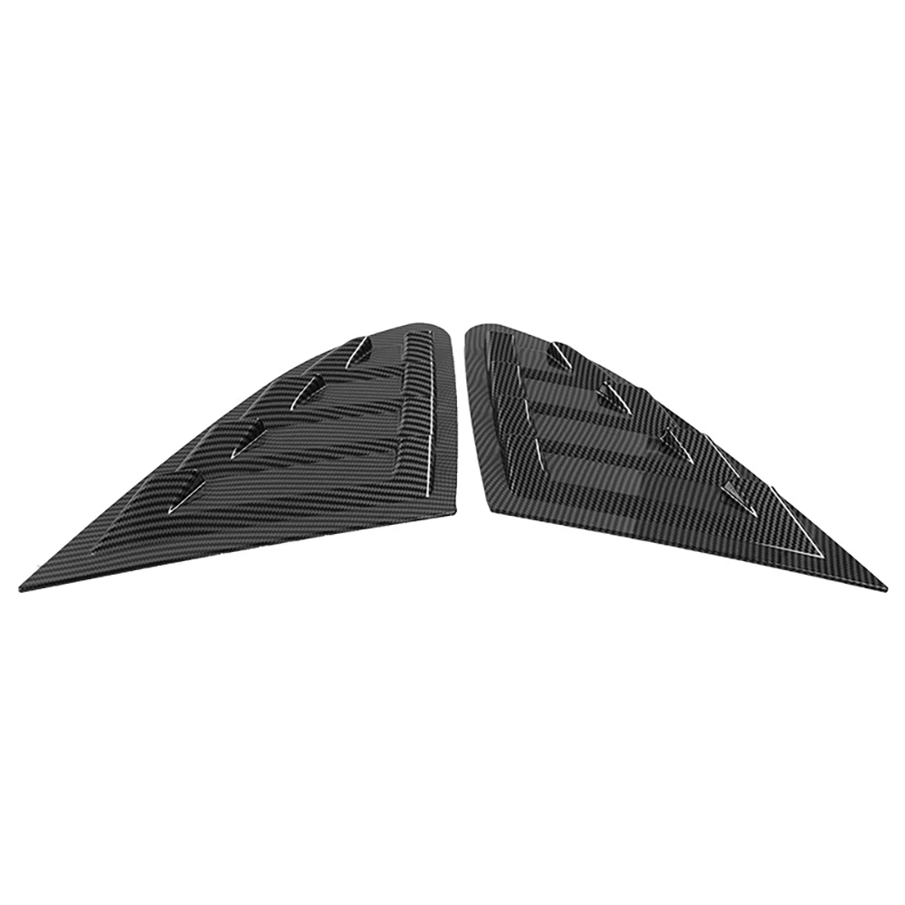 

Car Carbon Fiber Rear Window Louver Shutter Cover Trim for Chevrolet Malibu 2016 2017 2018 2019 Window Side Vent