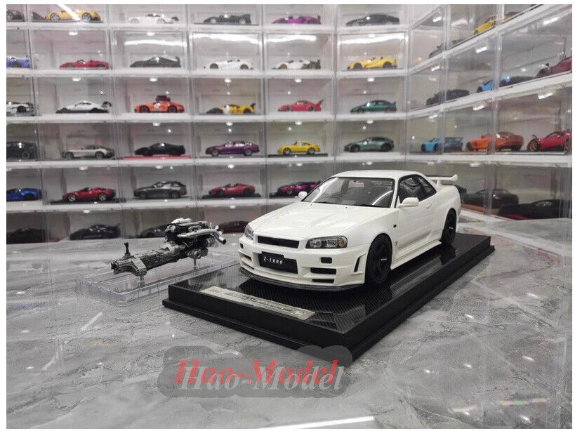 MH 1:12 For Nissan GTR R34 Nismo Customized Resin Diecast Model Car Kids Boys Birthday Gifts Hobby Display Ornaments Simulation