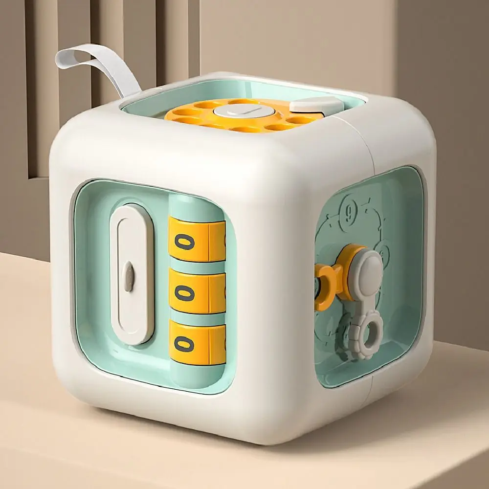 6 IN 1 Montessori Educational Creative Fine Motor Multipurpose Busy Cube Plastic Drawer Switches Early Education Activity Cube