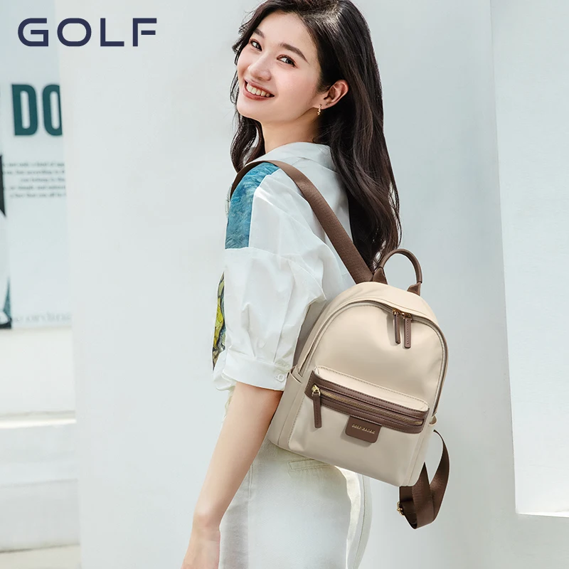 GOLF Backpack Women\'s 2024 New Fashion and Simple Small Backpack Versatile for Junior, High School, and College Students