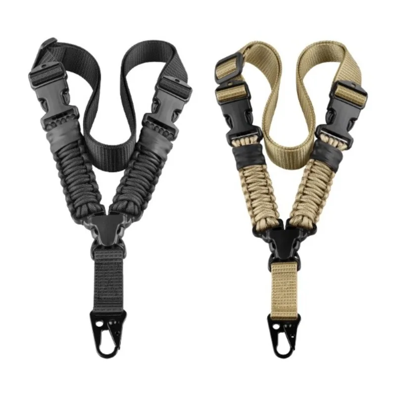 American braided umbrella rope vertical single point strap rope, outdoor multi-functional tactical strap gun rope