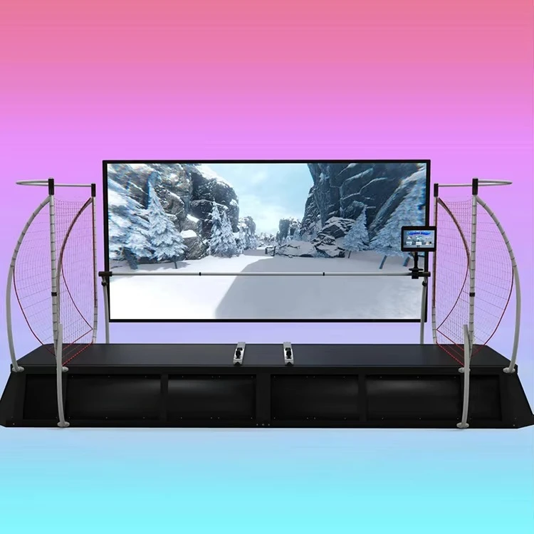 Jeux interactifs d'intérieur Simulateur de ski Vr Snow Racer Simulateur de snowboard