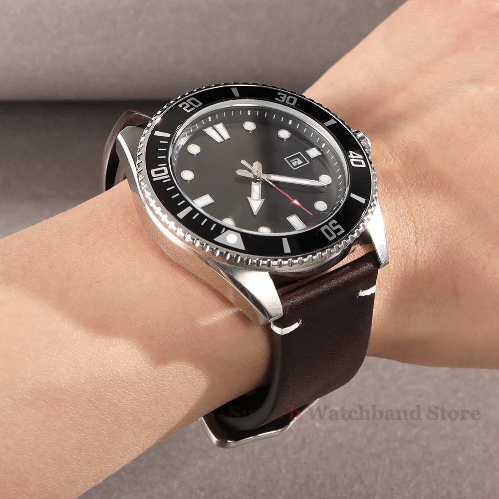 18 мм, 20 мм, 21 мм, 22 мм, 24 мм, кожаный ремешок в стиле ретро, масляный воск, масляное обесцвечивание, ремешок для часов из воловьей кожи, деловой ремешок для часов, ремешок из телячьей кожи