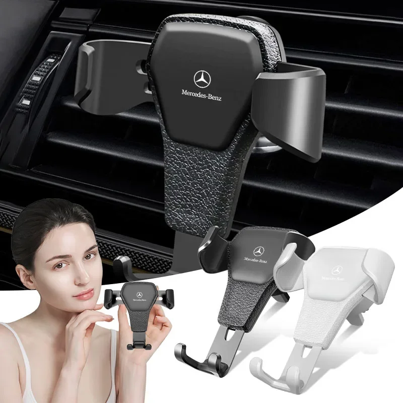 Gravity Car Mount GPS Mobile Phone Holder Vent Clip Installation For Mercedes Benz A B C E G M R S AMG EQC GLA GLB GLC GLE GLK