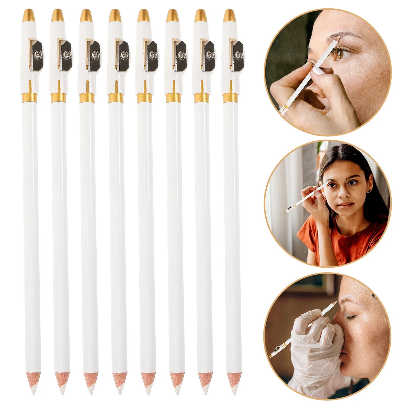 

12Pcs Wooden Eyebrow Pencil Durable Design Easy to Use Makeup Item for Women Eyebrow Pencil Eye Brow Pencils for Women