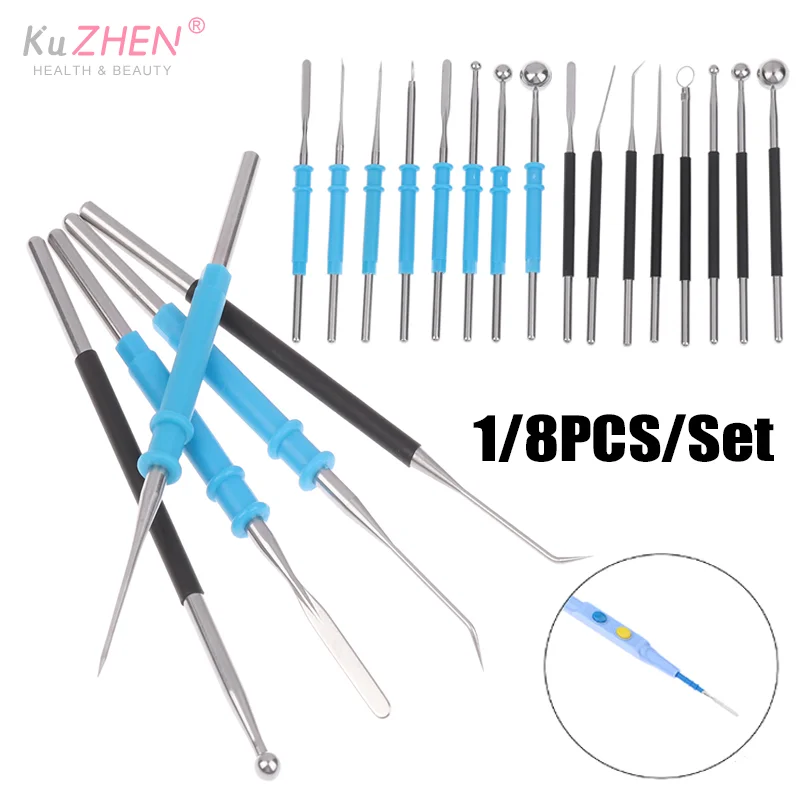 

1/8PCElectrosurgical Cautery Pencil Electrode Electro Surgical Diathermy Pencil Arthroscopic Electrodes Blade Tip Ball Electrode