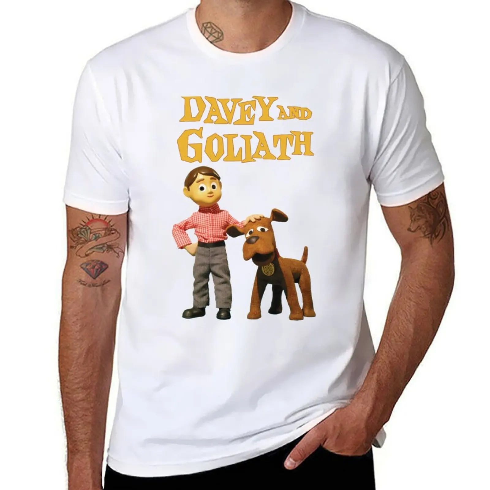 

Davey and Goliath T-Shirt t shirts for man slim fit man t shirts high quality luxury brand T-Shirt
