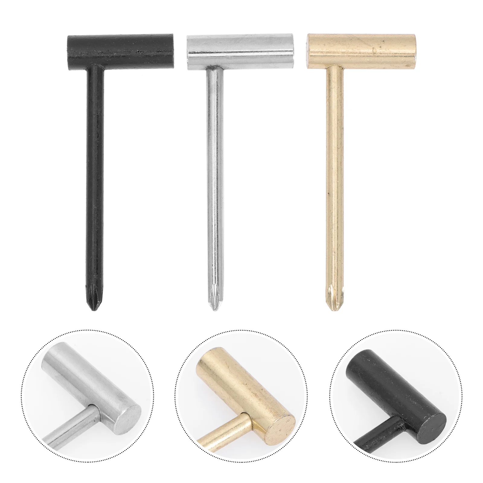 

3Pcs Alloy Guitar Truss Rod Wrench Neck Bridge Adjustment Tool Durable Professional Guitar Repair Wrench Tool Truss Rod Wrenches