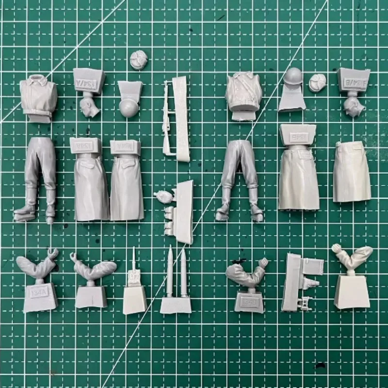 Kit de construction de figurines en résine, échelle 1/35, jouet de diorama l'inventaire, artillerie militaire historique, 2 figurines non assemblées et non peintes