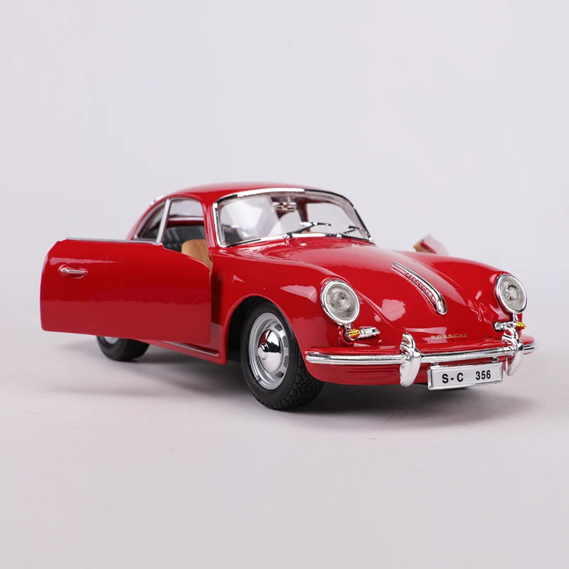 Burago 1:24 1961 Porsche 356B Coupe Alloy Model Car #22079