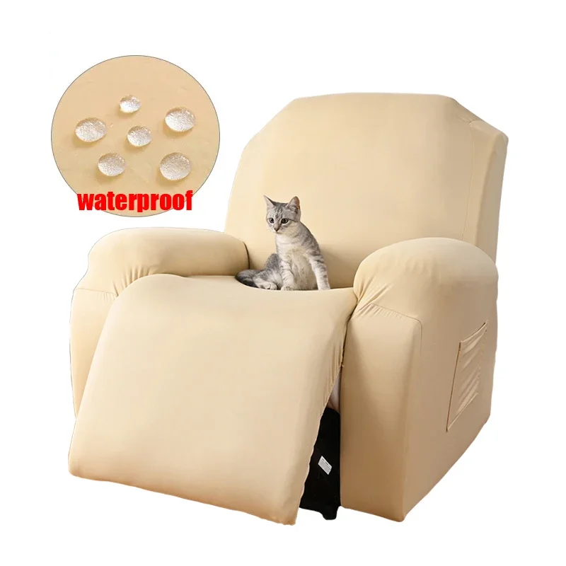 Waterproof Recliner Chair Cover Lazy Boy Recliner Sofa Covers High Stretch Slipcover 1 Seater Sofa Cover For Living Room Home