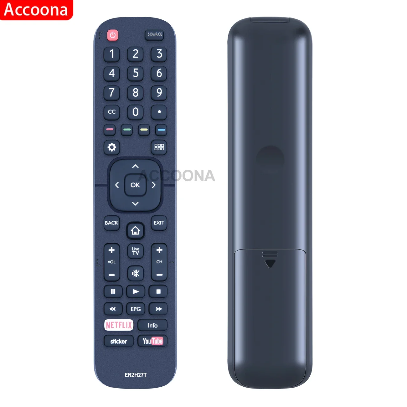 ACCOONA NEW Remote Control EN2H27T for TOPHOUSE PIONEER NOBLEX Hisense SMART 4K LED TV Remote