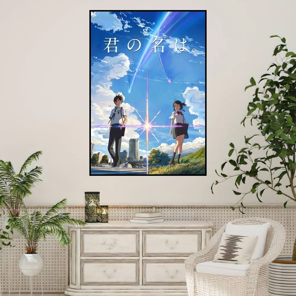 bilibili Anime Your Name Mitsuha Poster Prints Wall Sticker Painting Bedroom Living Room Decoration Office Home Self Adhesive