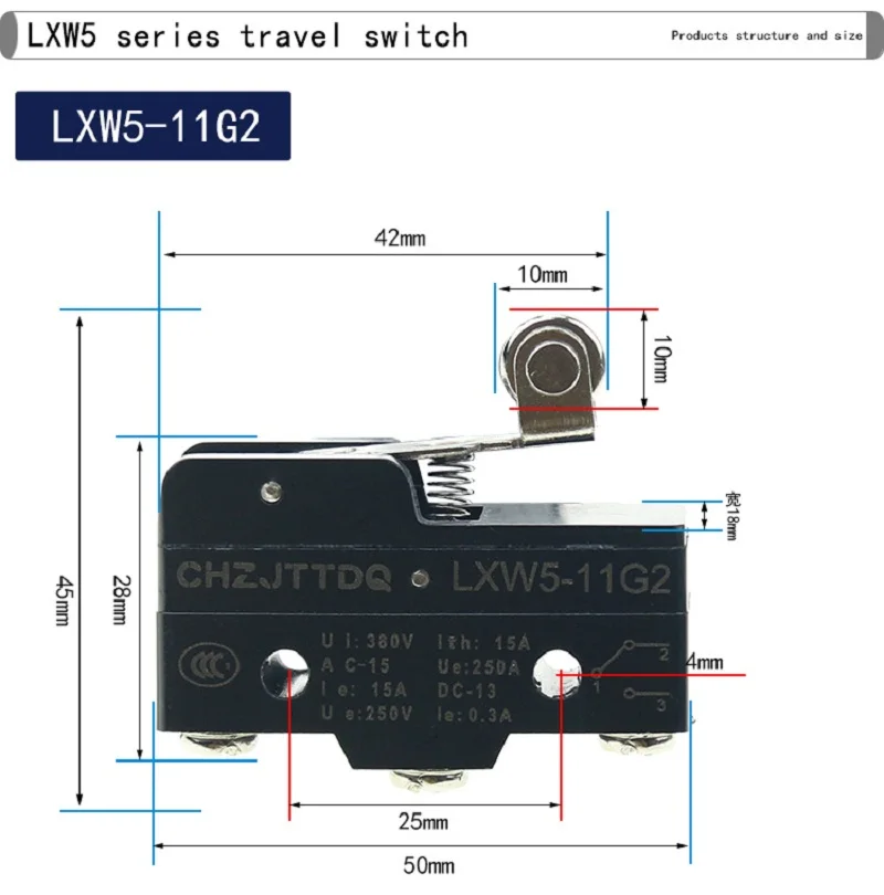 Switch sakelar batas sakelar mikro LXW5-11G1 G2 G3 2277 Q1 Q2 M Z1 D1 78 24 N1 N2 sakelar pemosisian titik tembaga