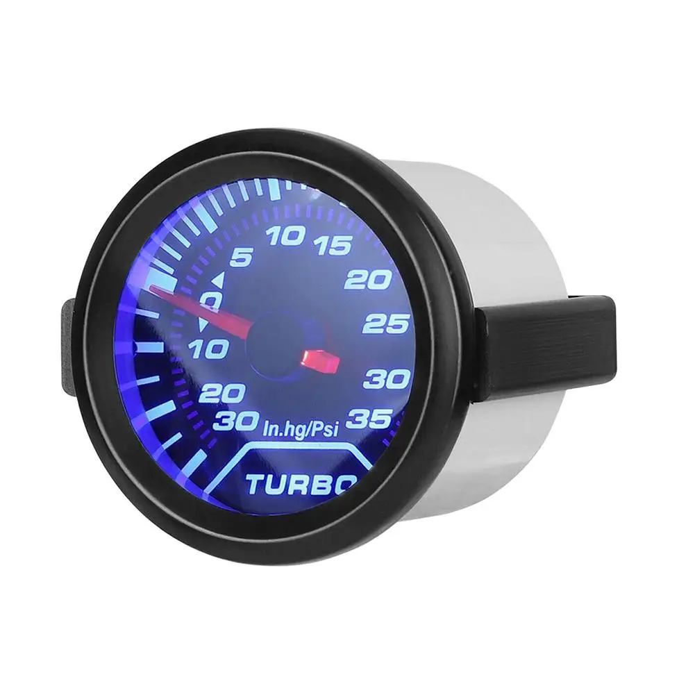 

52mm 2 Inch Car Turbocharged Pressure Gauge Instrument 0-35 PSI Adjustable Gauge Pressure Meter