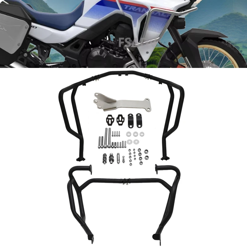 2024 UPPER&LOWER Fairing Frame Protection Bar Engine Protector Crash Bar For Honda XL750 TRANSALP xl 750 Transalp 750 2023