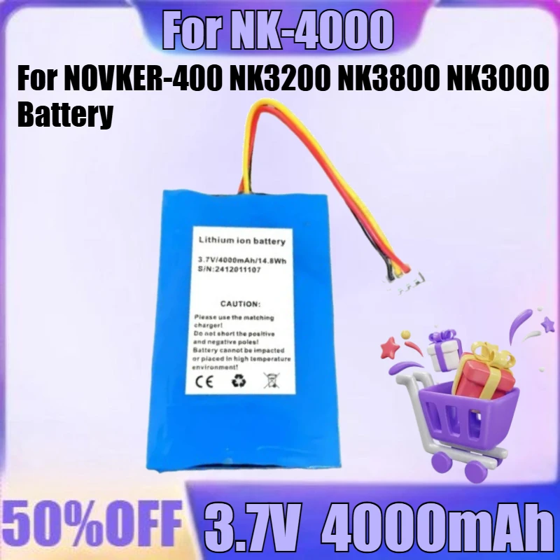 

New High quality for Optical Fiber Tester for NOVKER-400 NK3200 NK3800 NK3000 Battery