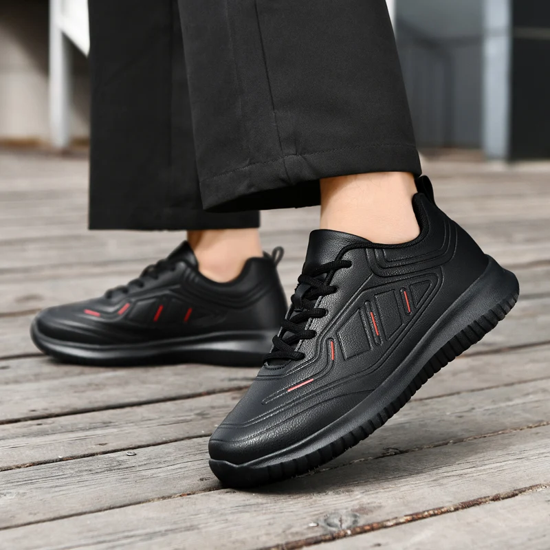 

Кухонный противоскользящий Chef Special oes для мужчин очень большого размера, водонепроницаемый, маслостойкий, повседневный, кожаный, дышащий