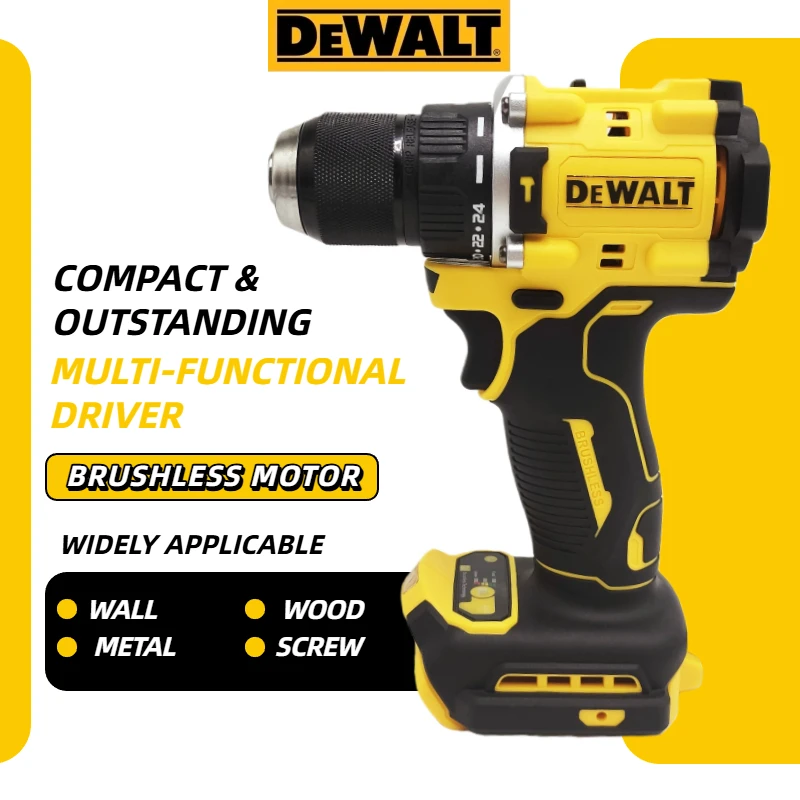 

DEWALT DCD805 20 В MAX Бесщеточная аккумуляторная ударная дрель Электрическая отвертка Многофункциональная ручная дрель Инструмент