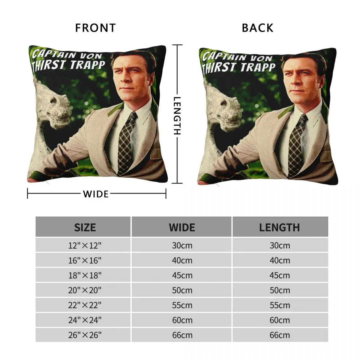 Sound Of Music Georg Von Trapp Pillowcase Polyester Linen Velvet Pattern Zip Decorative Home Cushion Cover Wholesale 18