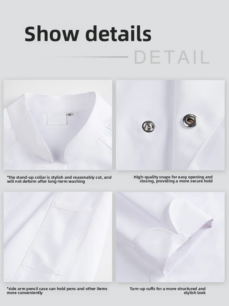 سترة الطاهي الرجالية بأكمام طويلة ملابس عمل احترافية للمطبخ والفنادق والمطاعم والطهاة chaqueta hombre