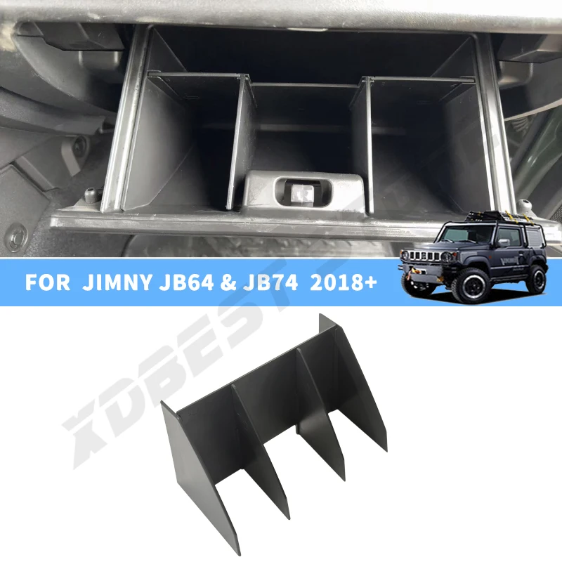 

Car Co-pilot Glove Box Spacer Plastic Storage Box For Suzuki Jimny 3 Door 5 Door JB64 JB74 JC74 Division Board 2019 2024 2025