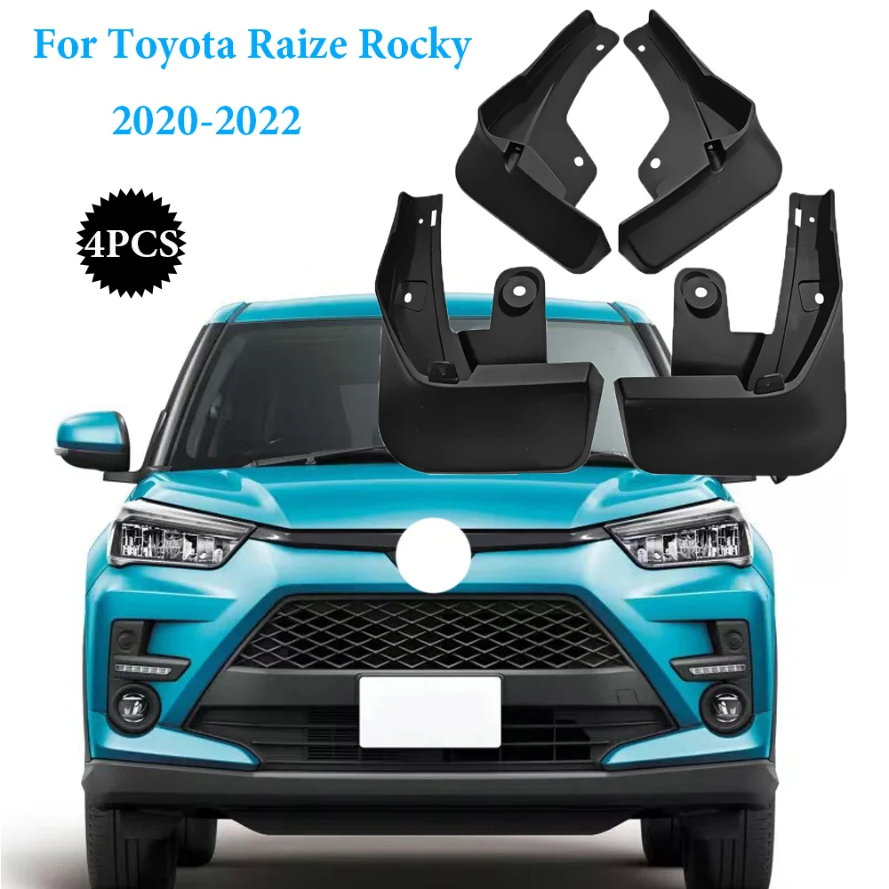

Front Rear Mud Flaps For Toyota Raize Rocky 2020 2021 2022 Splash Guards Fender MudFlaps Mudguards Car Accessories 4PCS