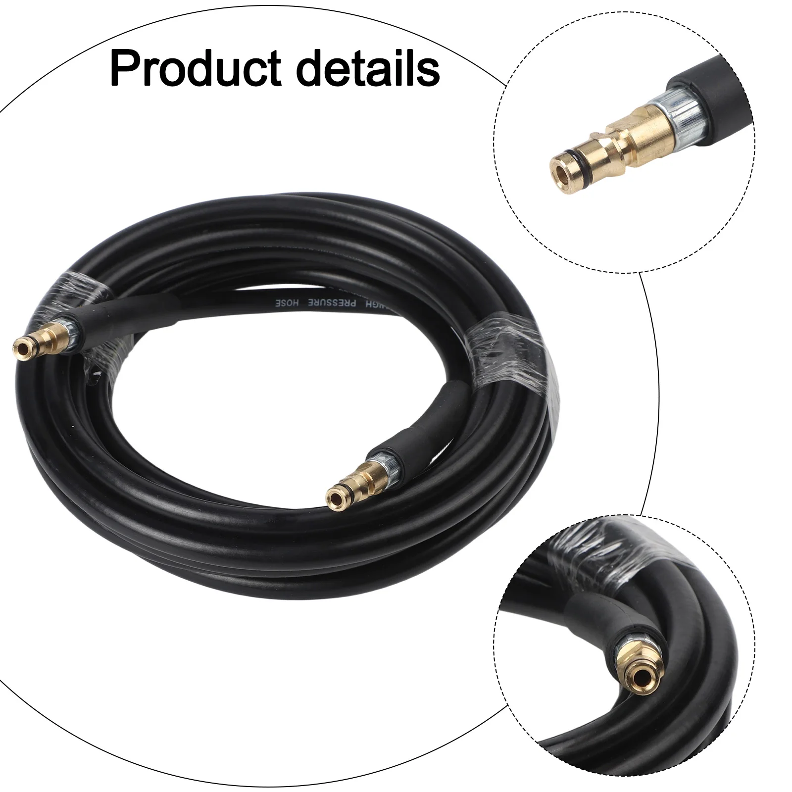 

15-метровый чистящий шланг высокого давления для системы быстрого подключения Karcher для бесшовной работы и диапазона чистки Broader