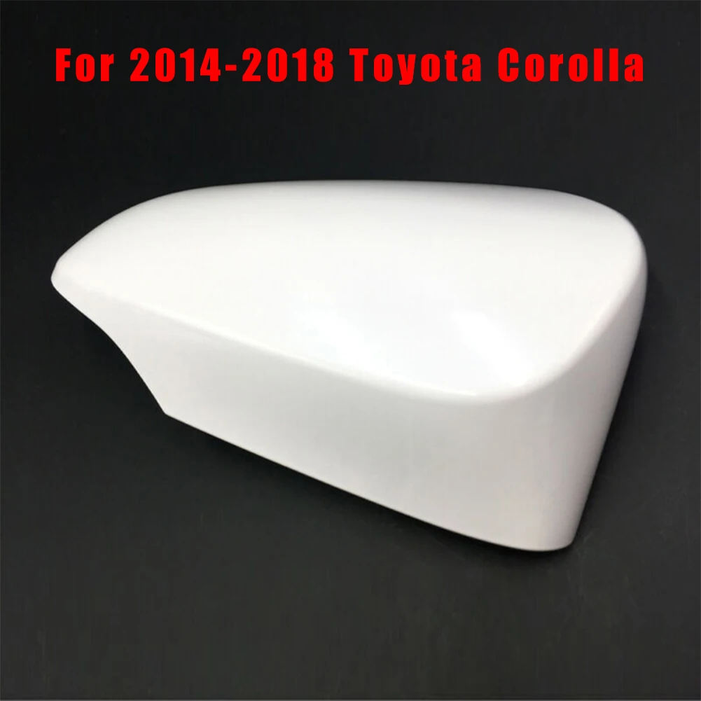 Rechte Seite Spiegel Abdeckung Weiß ABS Auto Kappe Für Toyota Corolla 2014-2018 Passagier Kunststoff Rückspiegel Praktische 1pc