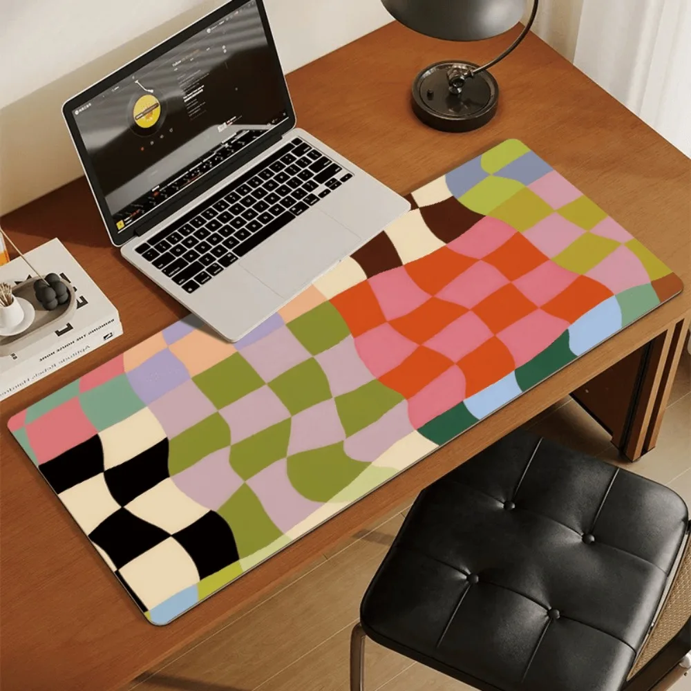 CIFBUY Rubber Base Sturdy Desk Pad Office Computer Colorful Irregular Artistic Cube Design Gift Office Supplies Long-Lasting