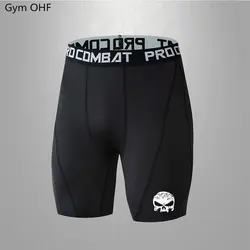 Men Shorts Gym Shorts Compression Running Short Sport Training Quick-Drying Bottoms Printing Fitness Jogging Workout Short Pant