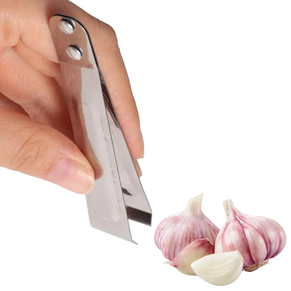 

Stainless Steel Garlic Peeler Versatile Durable Hair Plucking Clip Multifunctional Fish Bone Tweezers Quickly Garlic Peeling