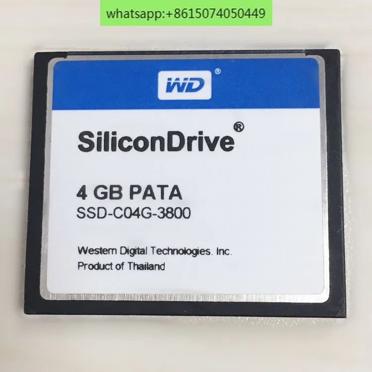 

Оригинальный WD SiliconDrive CF 4G промышленный класс CF карта 4GB промышленный компьютер промышленное оборудование