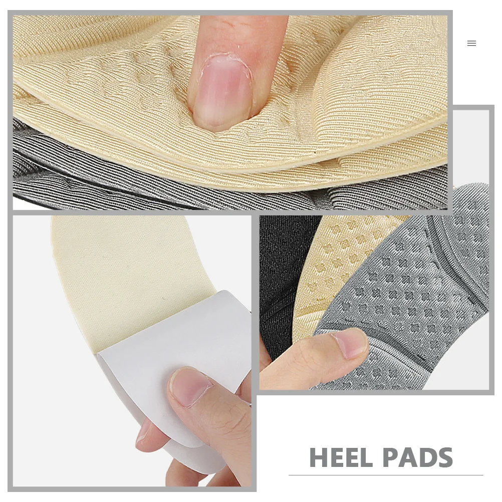 3 Pairs Nail Sticker Womens Heels Follow up Pads For Shoes Grips Foot Cushion Inserts Comfortable Liners Accessories Women's