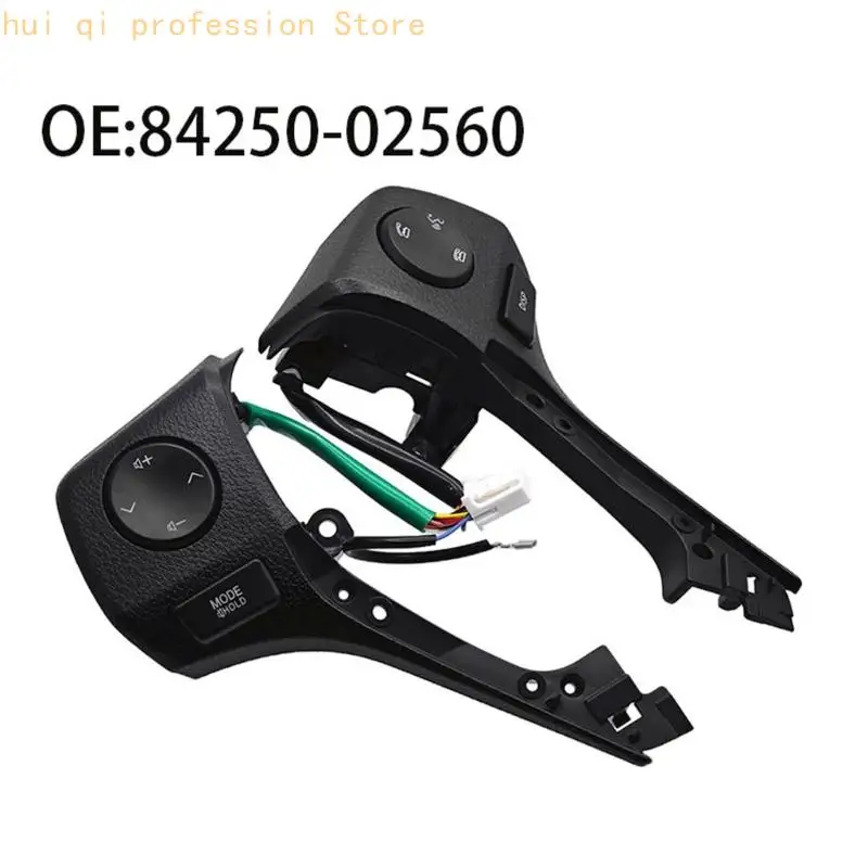 Steering Wheel Button Area Repair Set with Left and Right Panels Black Housing and Wiring Leads Part 84250-02560 for H8WE