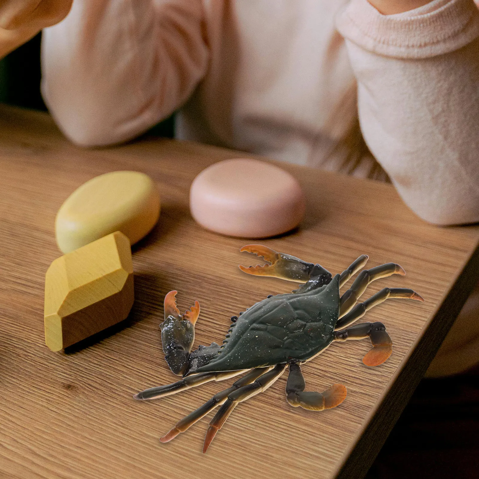 

1Pcs Anti-Fall Abrasion Resistant Crab Figure Kids Learning Tool Imaginative Play Marine Biology Education Home Office Decor