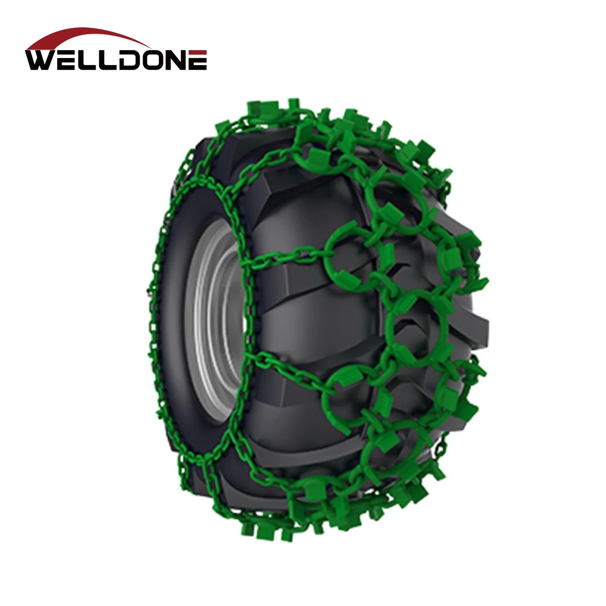 Alloy Steel Heavy Duty Forestry Skidder Multi Ring Tire Protection Snow Chain