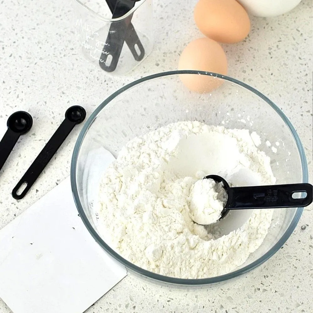 10pcs/set Stackable Kitchen Measuring Spoon Accurate Measurement Multipurpose Cooking Scale Tool with Scale Plastic