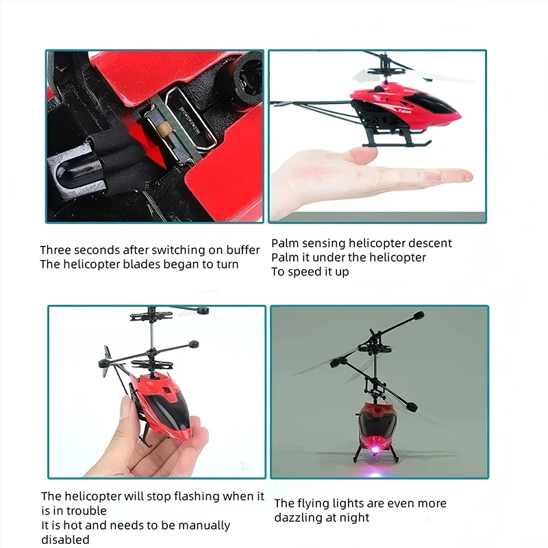 Mini Drone Rechargeable Mini RC Drone Remote Safe Fall-resistant RC Helicopters Drone Children Toys（No Remote Control Battery