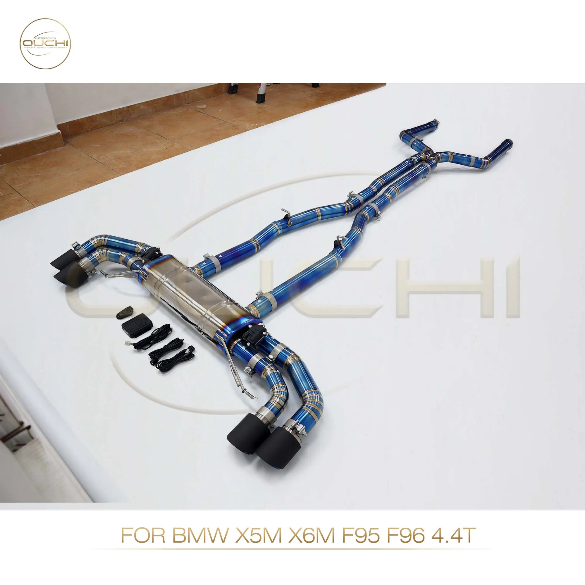 OUCHI Titanium Exhaust Catback System Performance for BMW X5M X6M F95 F96 4.4T With valve